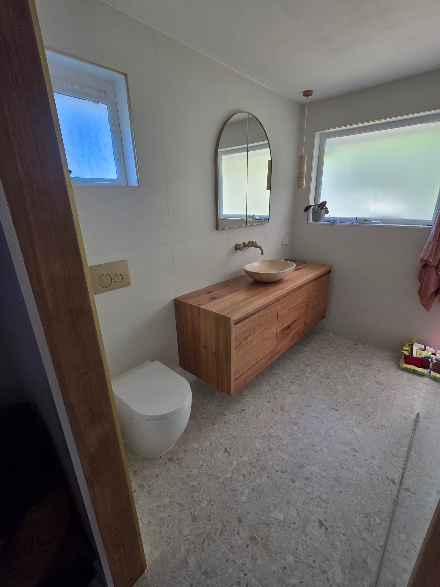 Install Feature Tiles and Fixtures
