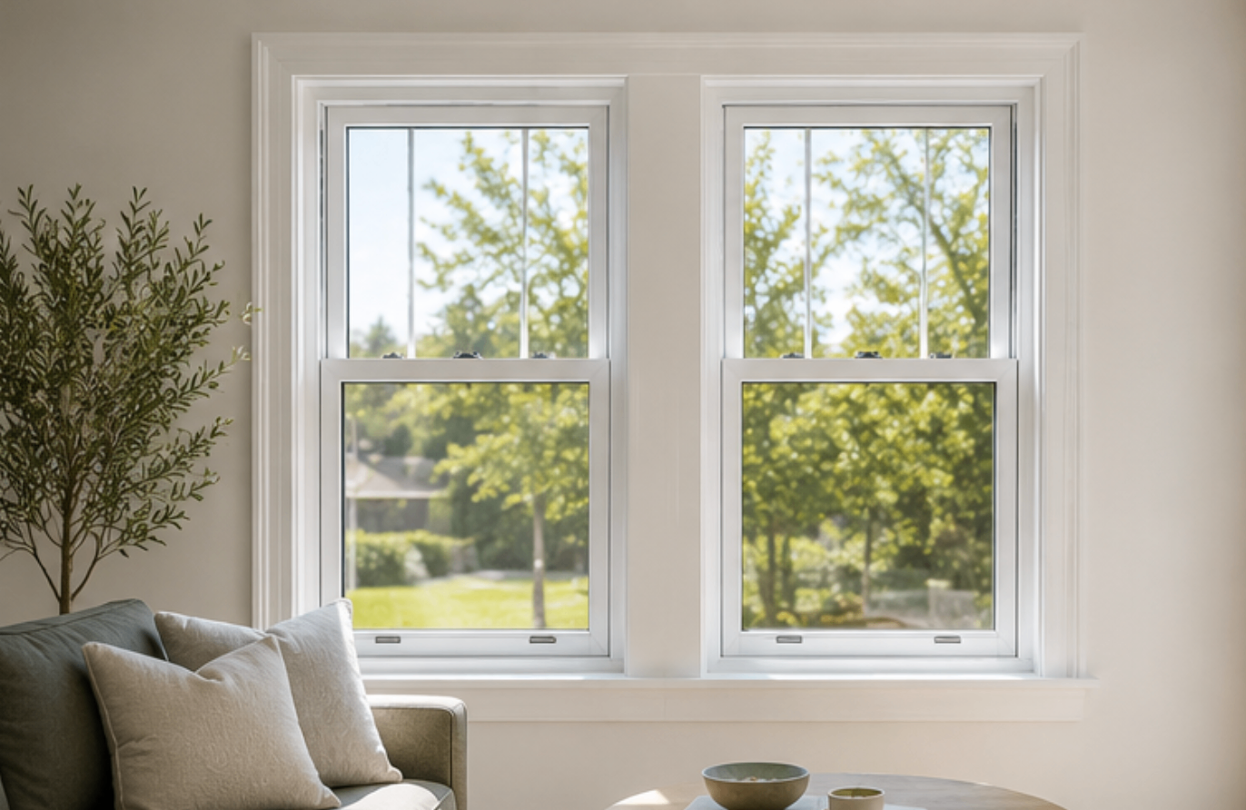 uPVC Double Hung Windows