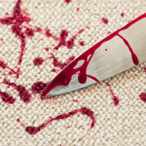 blood on carpet