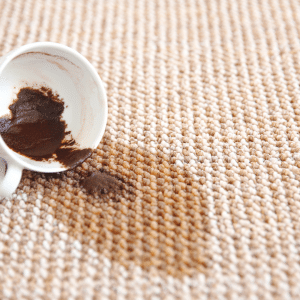 coffee on carpet