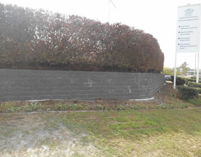 Concrete Retaining Wall Replacement at Queensland Water Police HQ, Main Beach