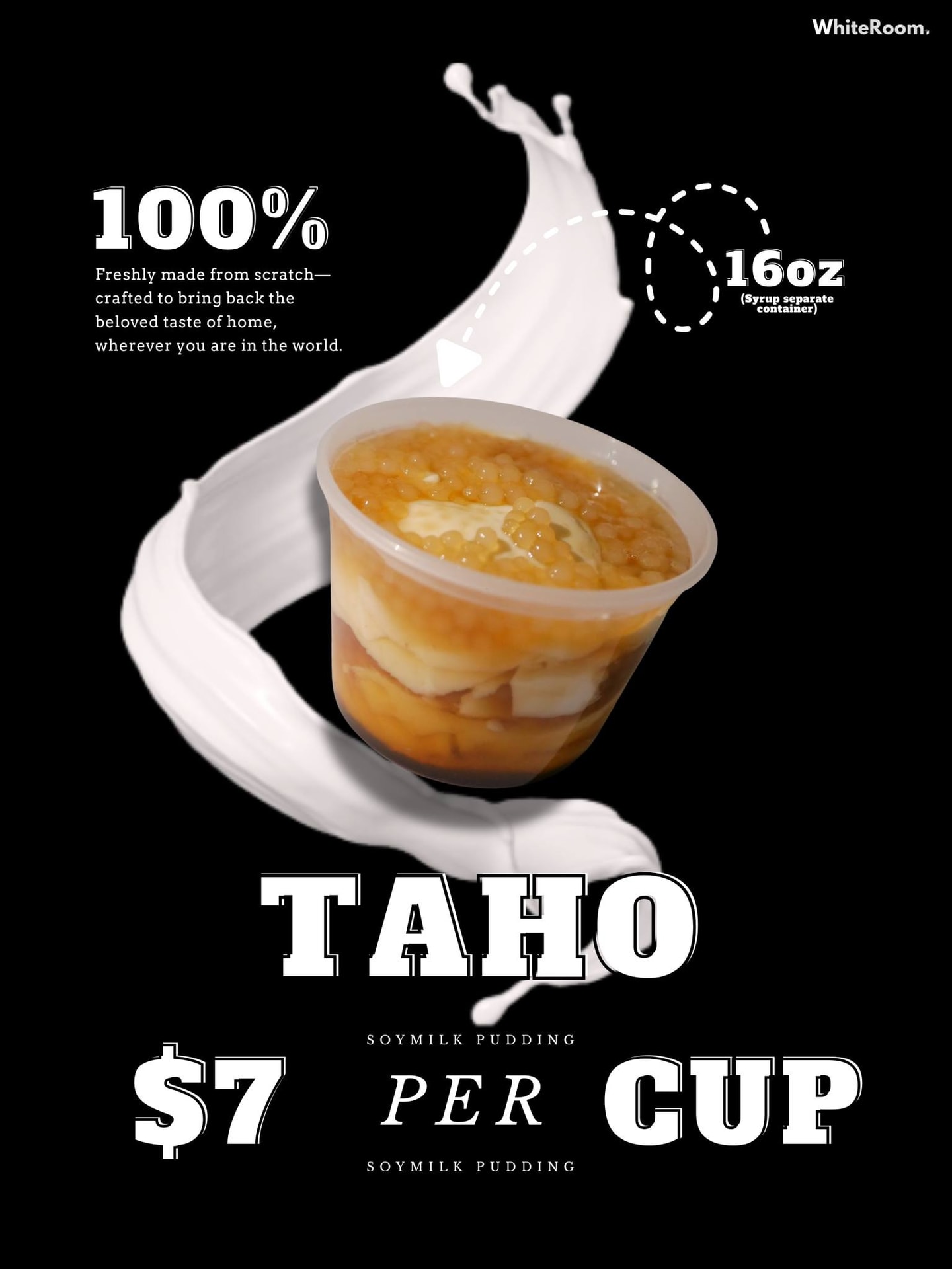 Here’s our WhiteRoom Taho pricing per cup!

Simple, affordable, and made fresh for you — just like in the Philippines 🇵🇭

Message us for pre-orders or drop by this weekend!

#saintjohnnb #taho #whiteroom #canada #whiteroomtaho
